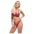 Cottelli Party - set reggiseno effetto lucido - rosso - 80B/M