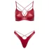 Cottelli Party - set reggiseno effetto lucido - rosso - 80B/M