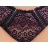 Cottelli Plus Size - set reggiseno trasparente fantasia (viola)