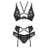 Obsessive Alessya - set di lingerie in pizzo (nero) - M/L