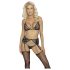 Bacio Seducente - Set Lingerie (Nero) - L/XL