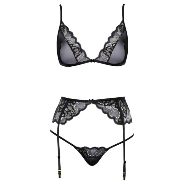 Kissable - set lingerie (nero) - L/XL