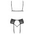 Bacio Seducente - Set Lingerie (Nero) - L/XL
