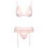 Baciabili - completo intimo in pizzo (rosa) - L/XL