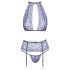 Baciabili - set di lingerie in pizzo (viola) - L/XL