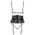 Baciabili - completo reggiseno nero con fascia in vita