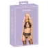 Baciabili - set reggiseno in pizzo con laccio al collo (nero)
