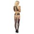 Baciabili - set reggiseno in pizzo con laccio al collo (nero)