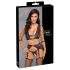 Cottelli Bondage - Set lingerie e manette (nero-viola) - XL
