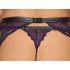 Cottelli Bondage - Set lingerie e manette (nero-viola) - XL