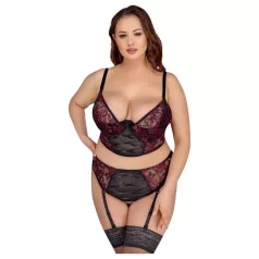   Cottelli Plus Size - set reggiseno e slip - rosso - taglie forti - 90C/XL