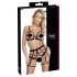 Cottelli - set body harness donna due pezzi - nero - M