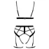 Cottelli - set body harness donna due pezzi - nero - L
