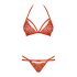 Set Reggiseno in Pizzo, Rosso - Obsessive 838-SET-3 - L/XL