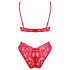 Obsessive Atenica - completo intimo incrociato (rosso) - M/L