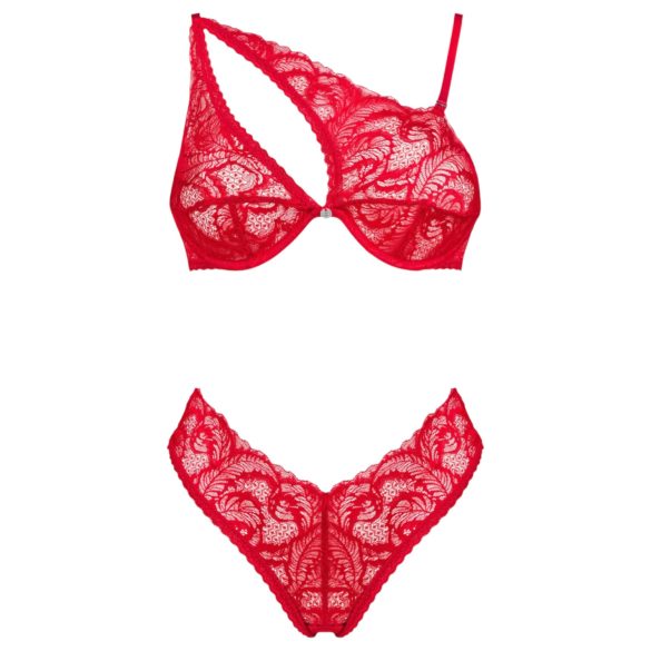 Obsessive Atenica - completo intimo incrociato (rosso)