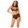 Obsessive Elizenes - set di reggiseni trasparenti con motivo (nero)