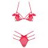 Obsessive - completo intimo con fiocco - rosso