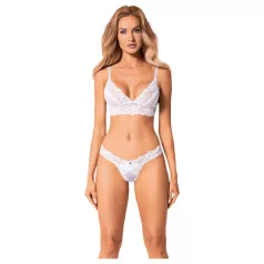  Obsessive - completo intimo pizzo - reggiseno e slip - bianco