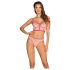 Obsessive Nudelia - set reggiseno (naturale-rosa) - S/M