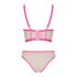 Obsessive Nudelia - set reggiseno (naturale-rosa) - S/M