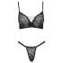 Cottelli Party - set reggiseno con lacci - nero - 80C/M