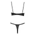 Cottelli Party - set reggiseno con lacci - nero - 85C/L