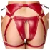 Cottelli Bondage - Set bras lucido e manette (rosso) - XL