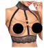 Abierta Fina - completo intimo aperto con catene - nero - M