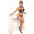 Abierta Fina - completo intimo aperto con catene - nero - L