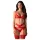 Obsessive Cupid Desir - completo intimo in pizzo - rosso - L/XL