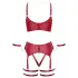 Cottelli Bondage - set reggiseno incrociato - rosso