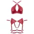 Cottelli Bondage - set reggiseno incrociato - rosso - M