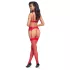 Cottelli - completo intimo natalizio in pizzo - rosso