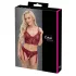 Cottelli - completo a due pezzi in pizzo con reggicalze (rosso) - L