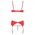 Cottelli - reggiseno aperto con cuori - set lingerie rosso