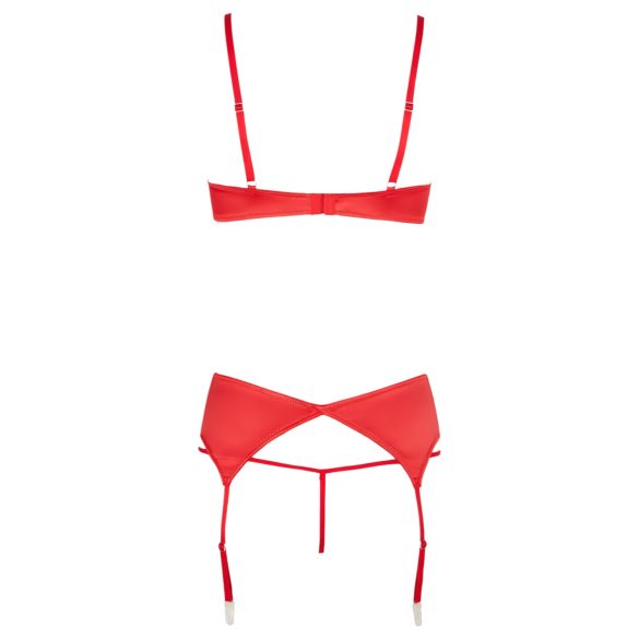 Cottelli - reggiseno aperto con cuori - set lingerie rosso - 80B/M