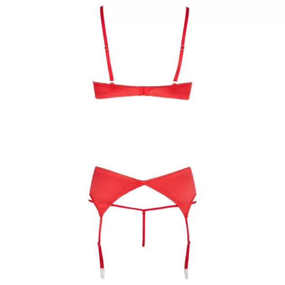 Cottelli - reggiseno aperto con cuori - set lingerie rosso - 80C/M