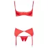 Cottelli - reggiseno aperto con cuori - set lingerie rosso - 85C/L