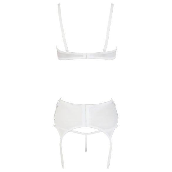Cottelli - reggiseno sollevatore con lacci e pizzo - bianco