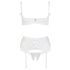 Cottelli - Set Reggiseno Sollevante in Pizzo e Lacci (Bianco) - 85C/L