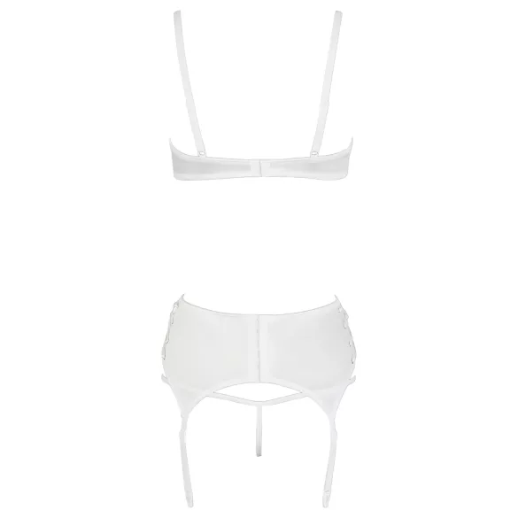 Cottelli - reggiseno sollevatore con lacci e pizzo - bianco - 85C/L