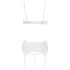 Cottelli - reggiseno sollevatore con lacci e pizzo - bianco - 85C/L