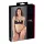 Cottelli - reggiseno aperto con anelli e tanga - nero - 85C/L