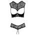Cottelli - set reggiseno aperto - nero