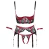 Cottelli Bondage - reggiseno aperto con pizzo - rosso