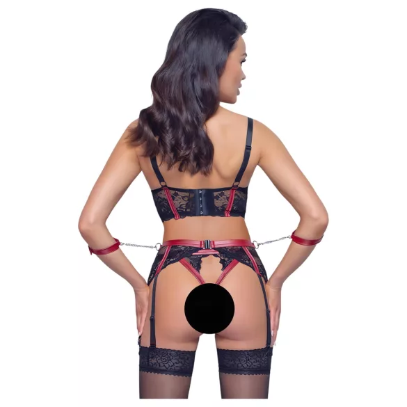 Cottelli Bondage - reggiseno aperto con pizzo - rosso - M
