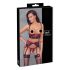 Cottelli Bondage - Set reggiseno push-up in pizzo opaco (rosso) - XL