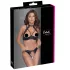 Cottelli - reggiseno con pizzo e collarino - set intimo nero - 85B/L