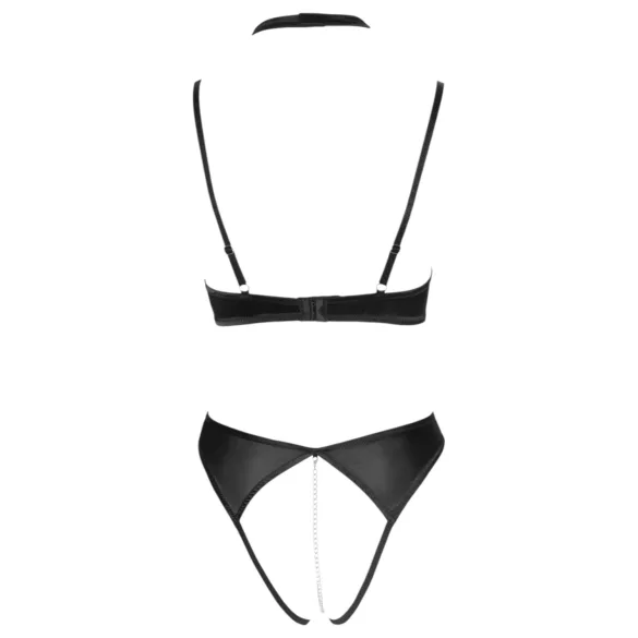 Cottelli - reggiseno con pizzo e collarino - set intimo nero - 85B/L
